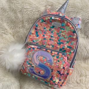 justice unicorn flip sequin backpack